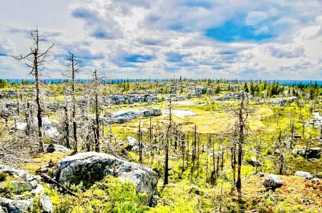 Loc de Putere munte Vottovaara, Karelia.